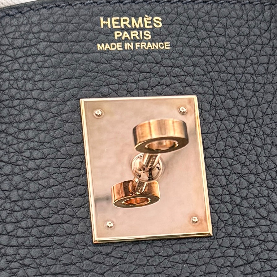 エルメス HERMES バーキン30 バーキン 30 バッグ トートバッグ トゴ ブルーニュイ ネイビー 紺 ピンクゴールド金具