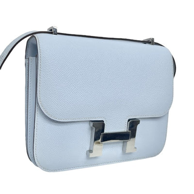 HERMES 爱马仕 Constance 3 mini 18 Constance 3 Mini 18 袋肩袋Epson Blue Brum Brum Blue Silver Fittings VAU Epson