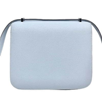 HERMES 爱马仕 Constance 3 mini 18 Constance 3 Mini 18 袋肩袋Epson Blue Brum Brum Blue Silver Fittings VAU Epson