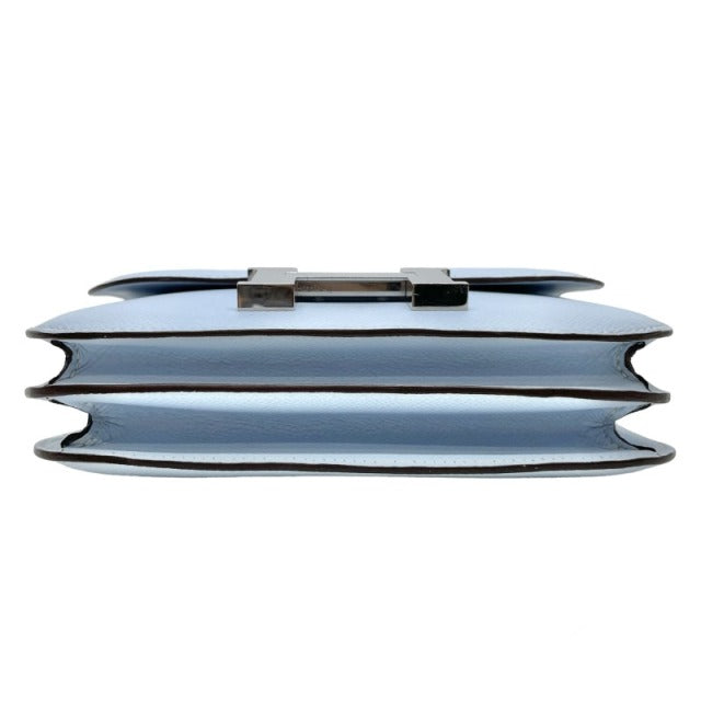 HERMES 爱马仕 Constance 3 mini 18 Constance 3 Mini 18 袋肩袋Epson Blue Brum Brum Blue Silver Fittings VAU Epson