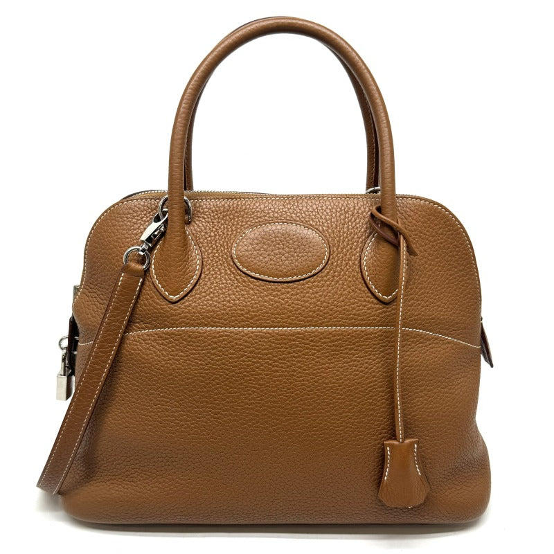 HERMES HERMES Bolide 31 Bolide 31 Bag, Tote bag, Shoulder bag, Toryon Clemence, Gold, Brown, Brown, Silver hardware