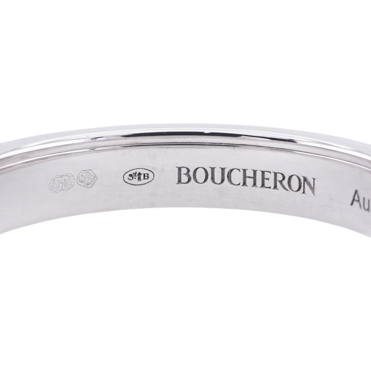 ブシュロン BOUCHERON キャトル ブラック リング ハーフ キャトルリング　キャトルブラック quatre black edition リング 指輪 750WG シルバー ホワイトゴールド　シルバー