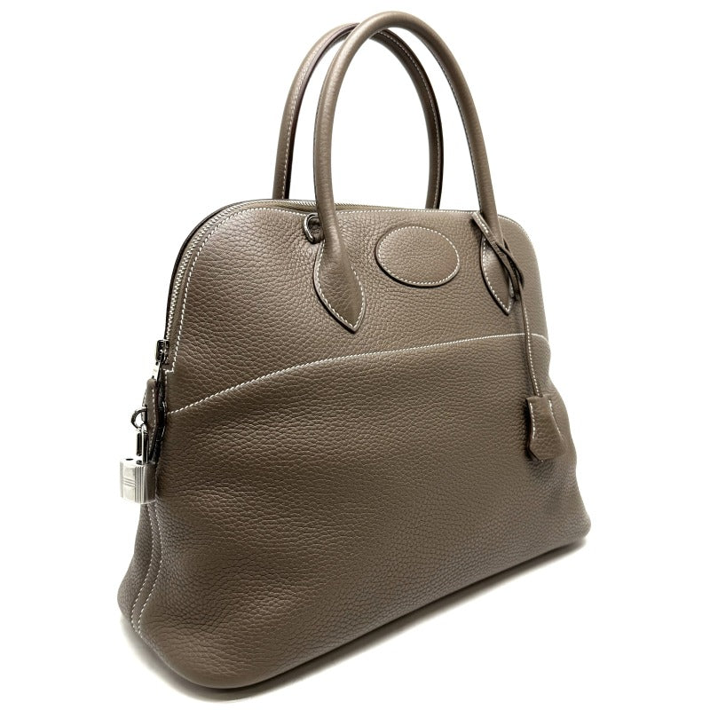 HERMES 헤르메스 Bolide 35 Bolide 35 Bolide 37 Torillon Clemence Etoupe Beige Greige Silver Metal Fittings