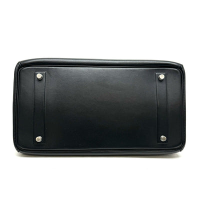 HERMES 爱马仕 Shadow birkin 35 Shadow Birkin 35 Swift Noir黑色银色金属配件VO Swift