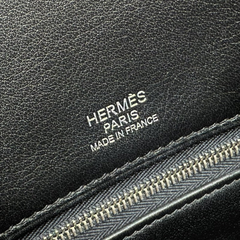 HERMES 爱马仕 Shadow birkin 35 Shadow Birkin 35 Swift Noir黑色银色金属配件VO Swift