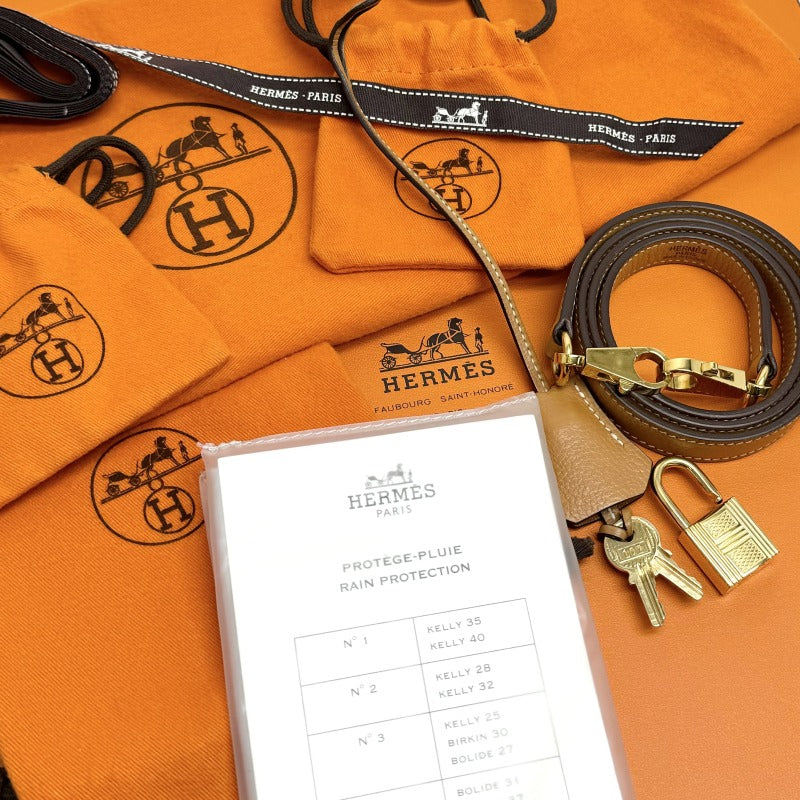 エルメス HERMES ケリー32 ケリー 32 バッグ トートバッグ ショルダーバッグ ヴァッシュリエジェ ナチュラル ベージュ系 ゴールド系 茶 ゴールド金具 ギロッシュ金具 ギローシュ金具 V字金具 新型金具 ギローシュ金具