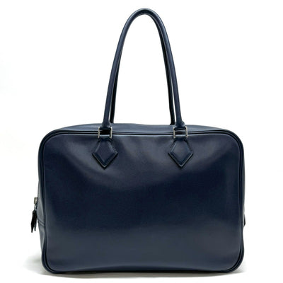 HERMES HERMES Plume 32 Plume 32 Bag, Tote Bag, Reise, Navy, Silver Fittings