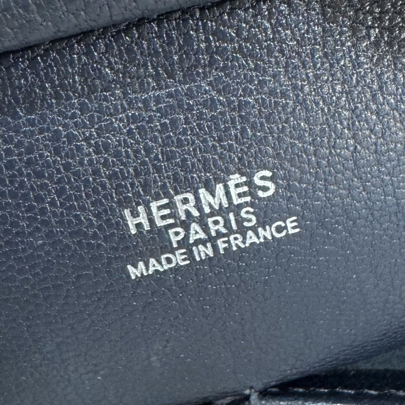 HERMES 헤르메스 Plume 32 Plume 32 가방, 토트 백, 리즈, 해군, 은색 피팅