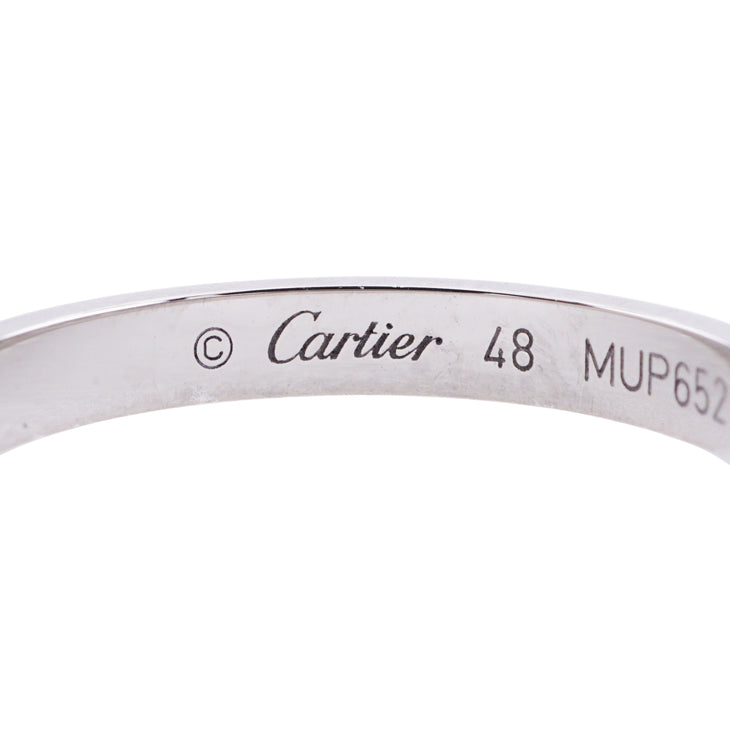 カルティエ Cartier カルティエ ダムール ウェディング リング カルティエ ダムールウェディングリング CARTIER DAMOUR WEDDING BAND リング 指輪 Pt950 シルバー マリッジリング　ペア