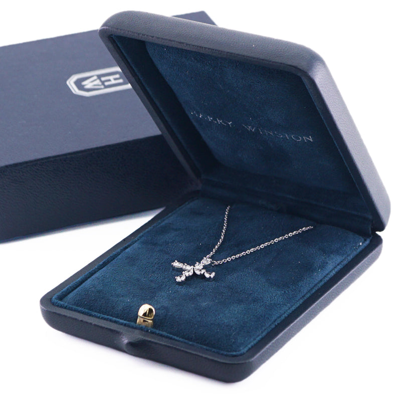 ハリーウィンストン HARRY WINSTON ペアシェイプ ミニクロス