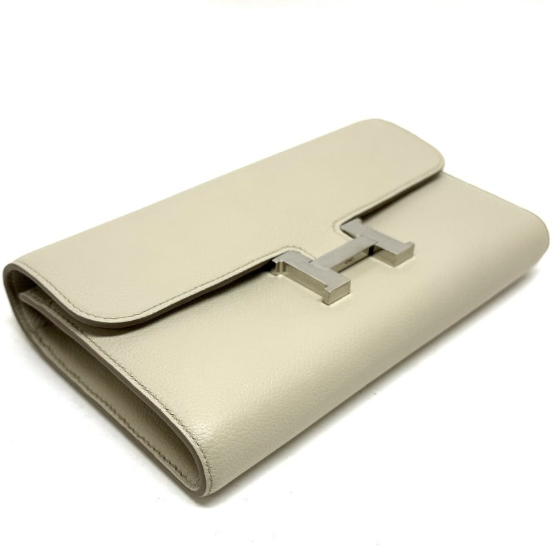 エルメス長財布 べアンスフレ アイボリー ベージュHermes 財布 HERMES 美品 エルメス ベアンスフレ 二つ折り長財布 マチ有り