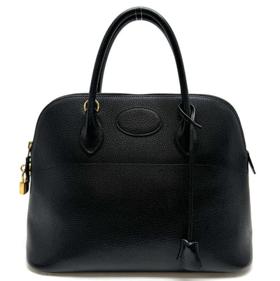 HERMES HERMES Bolide 35 Bolide 35 Bag, tote bag, Ardennes, noir, black, gold fittings Bolide 37