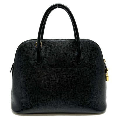 HERMES HERMES Bolide 35 Bolide 35 Bag, tote bag, Ardennes, noir, black, gold fittings Bolide 37