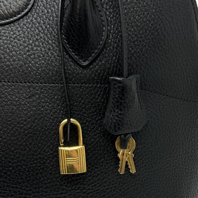 HERMES HERMES Bolide 35 Bolide 35 Bag, tote bag, Ardennes, noir, black, gold fittings Bolide 37