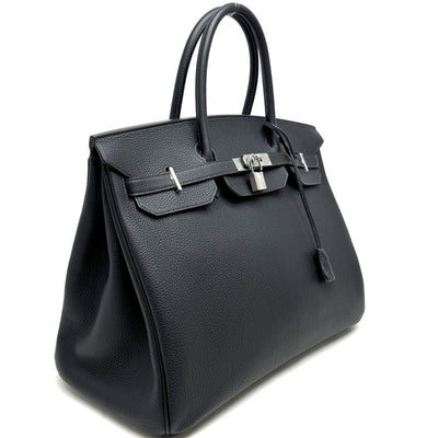 HERMES HERMES Birkin 40 Birkin 40 Bag, Tote Bag, Togo Cavan, Black, Silver Hardware