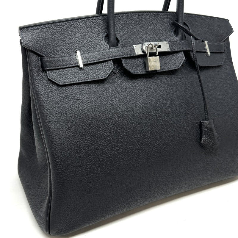 HERMES HERMES Birkin 40 Birkin 40 Bag, Tote Bag, Togo Cavan, Black, Silver Hardware