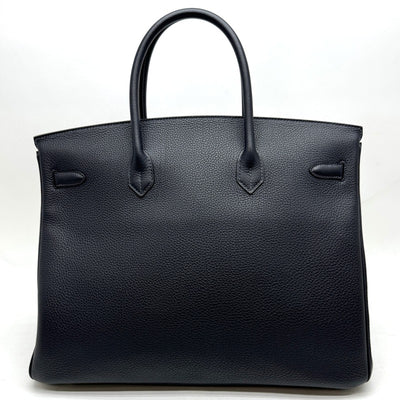 HERMES 헤르메스 Birkin 40 Birkin 40 가방, 토트 백, 토고 카반, 검은 색, 실버 하드웨어