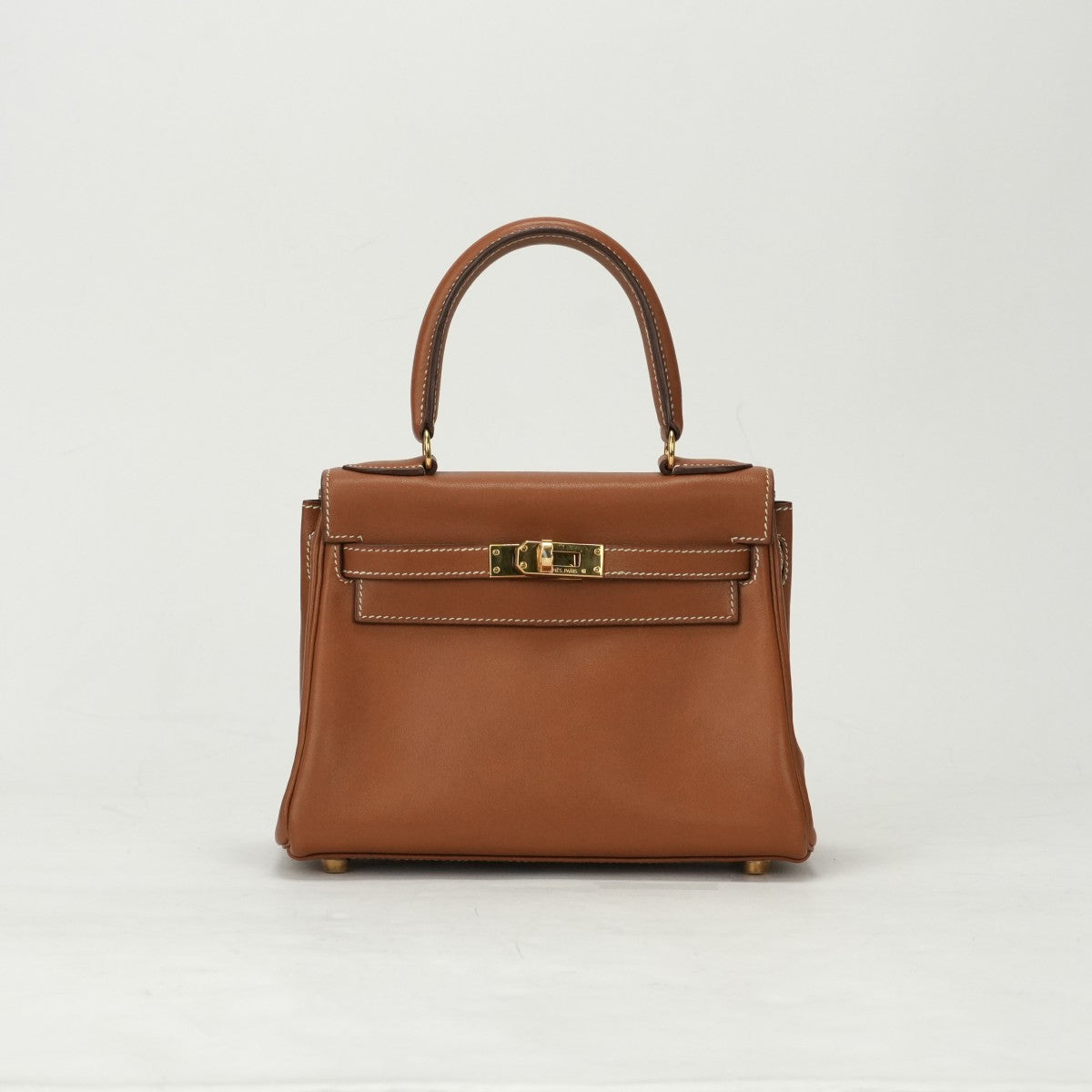 エルメス HERMES ケリー20 ミニケリー バッグ トートバッグ ショルダーバッグ ガリバー ゴールド ブラウン オレンジ ゴールド金具 トップハンドル