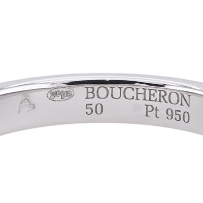 ブシュロン BOUCHERON ゴドロン リング ゴドロンリング godron リング 指輪 Pt950 シルバー 結婚指輪 マリッジリング プラチナ　ペア