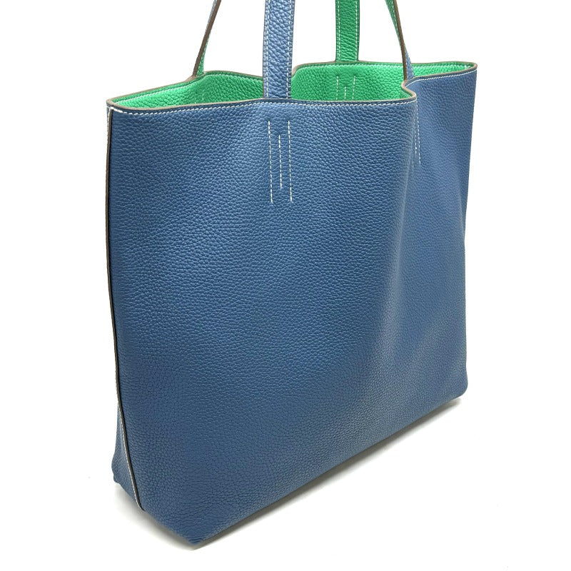 HERMES HERMES Double sens 36 Double sens 36 Double sens 36 Double sens 45 Tote bag Toryon Clemence Mint Green Blue Green Blue