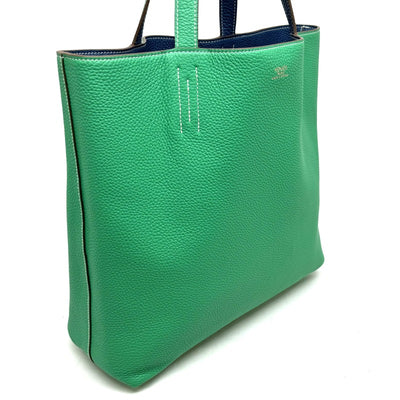 HERMES HERMES Double sens 36 Double sens 36 Double sens 36 Double sens 45 Tote bag Toryon Clemence Mint Green Blue Green Blue