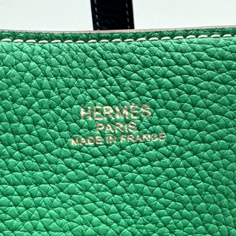 HERMES HERMES Double sens 36 Double sens 36 Double sens 36 Double sens 45 Tote bag Toryon Clemence Mint Green Blue Green Blue