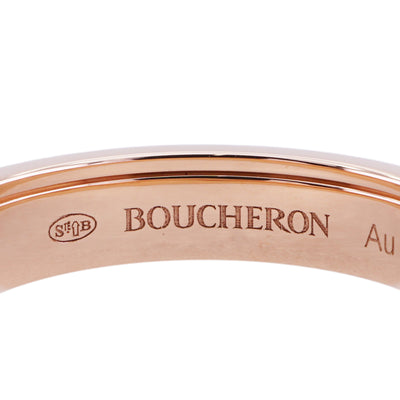 ブシュロン BOUCHERON キャトル クラシック リング ハーフ キャトルリング ピンクゴールド ブラウンPVD quatre classique リング 指輪 750PG ピンクゴールド キャトル　クラシック