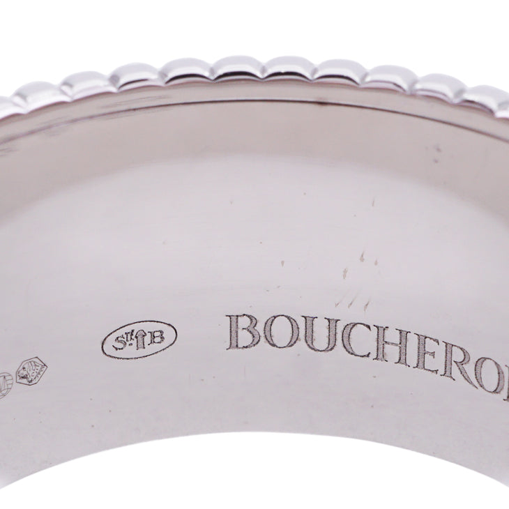 BOUCHERON 布切伦牛黑环 Large 牛黑 Large QUATRE黑色版戒指750WG Quatre ring　Large