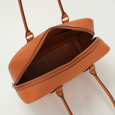 エルメス HERMES プリュム28 プリュム 28 バッグ トートバッグ エプソン オレンジ ゴールド金具