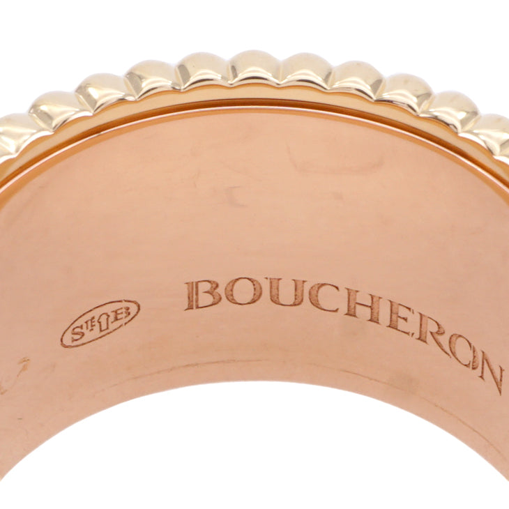 BOUCHERON BOUCHERON Quatre Classic Diamond Ring Large Cattle Classic Diamond Large quatre black edition ring 750PG yellow gold white gold pink gold brown diamond ring Quatre ring Pink gold