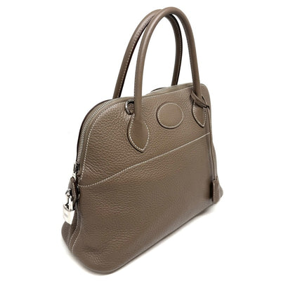 HERMES HERMES Bolide 31 Bolide 31 Bag, Tote bag, Shoulder bag, Torillon Clemence, Etoup, Beige, Greige, Silver hardware