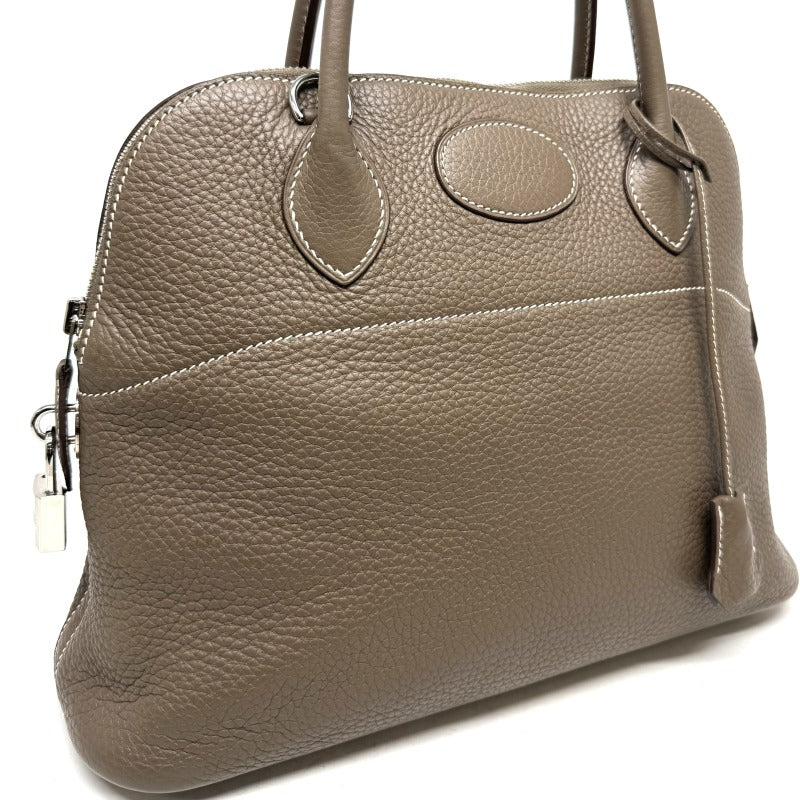 HERMES HERMES Bolide 31 Bolide 31 Bag, Tote bag, Shoulder bag, Torillon Clemence, Etoup, Beige, Greige, Silver hardware