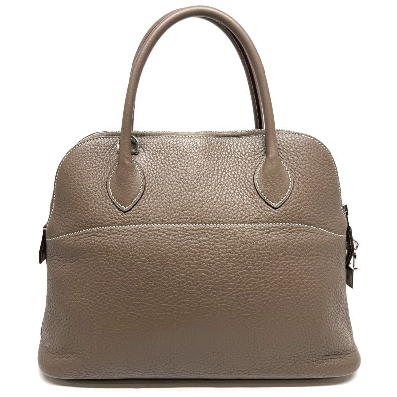 HERMES HERMES Bolide 31 Bolide 31 Bag, Tote bag, Shoulder bag, Torillon Clemence, Etoup, Beige, Greige, Silver hardware