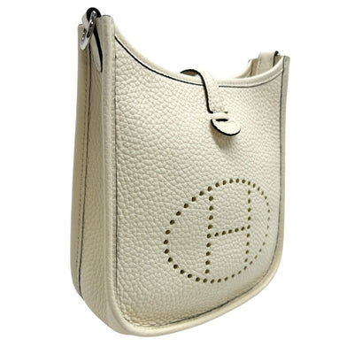 HERMES HERMES Evelyne tpm amazon Evelyne TPM Evelyne TPM Evelyne TPM Bag Shoulder Bag Torillon Clemence Nata Ivory Silver Hardware