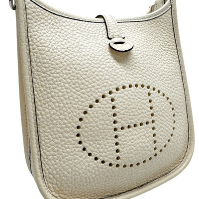 HERMES HERMES Evelyne tpm amazon Evelyne TPM Evelyne TPM Evelyne TPM Bag Shoulder Bag Torillon Clemence Nata Ivory Silver Hardware