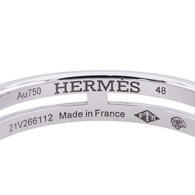 エルメス HERMES アリアンヌ ウェディングリング リング 指輪 ウェディング ホワイトゴールド ペア