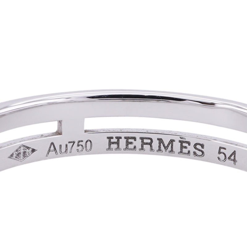 エルメス HERMES アリアンヌ ウェディングリング リング 指輪 ウェディング ホワイトゴールド ペア