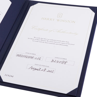 HARRY WINSTON 哈里·温斯顿丝带带环带丝带戒指钻石带环戒指钻石带戒指婚礼戒指铂金