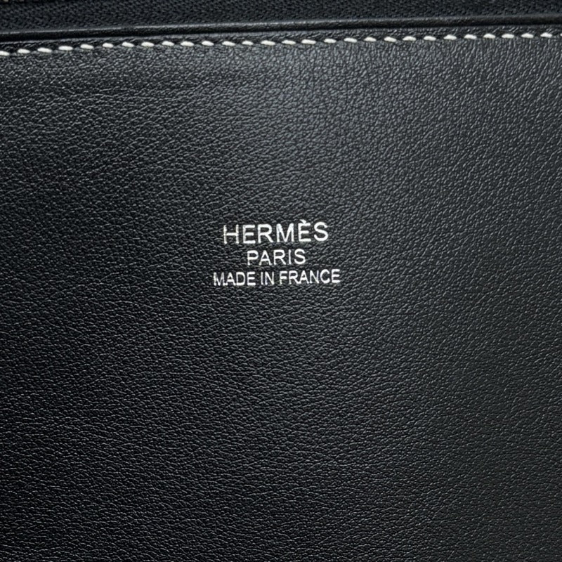 エルメス HERMES ボリードリラックス45 ボリード45 バッグ トートバッグ ヴォーシッキム ノワール ブラック 黒 シルバー金具