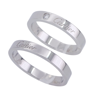 カルティエ Cartier C ドゥ カルティエ ウェディング リング Cドゥカルティエウェディングリング C DE CARTIER WEDDING BAND リング 指輪 Pt950 結婚指輪 マリッジリング ダイヤリング プラチナ