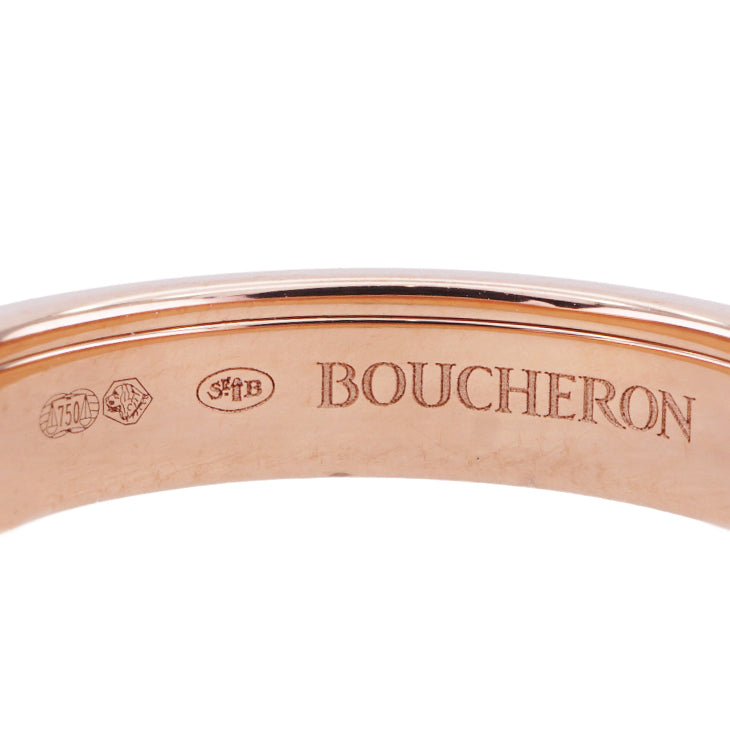 BOUCHERON BOUCHERON Quatre Classic Ring Half Quatre ring Pink gold brown PVD quatre classic ring 750PG yellow gold pink gold quatre classic