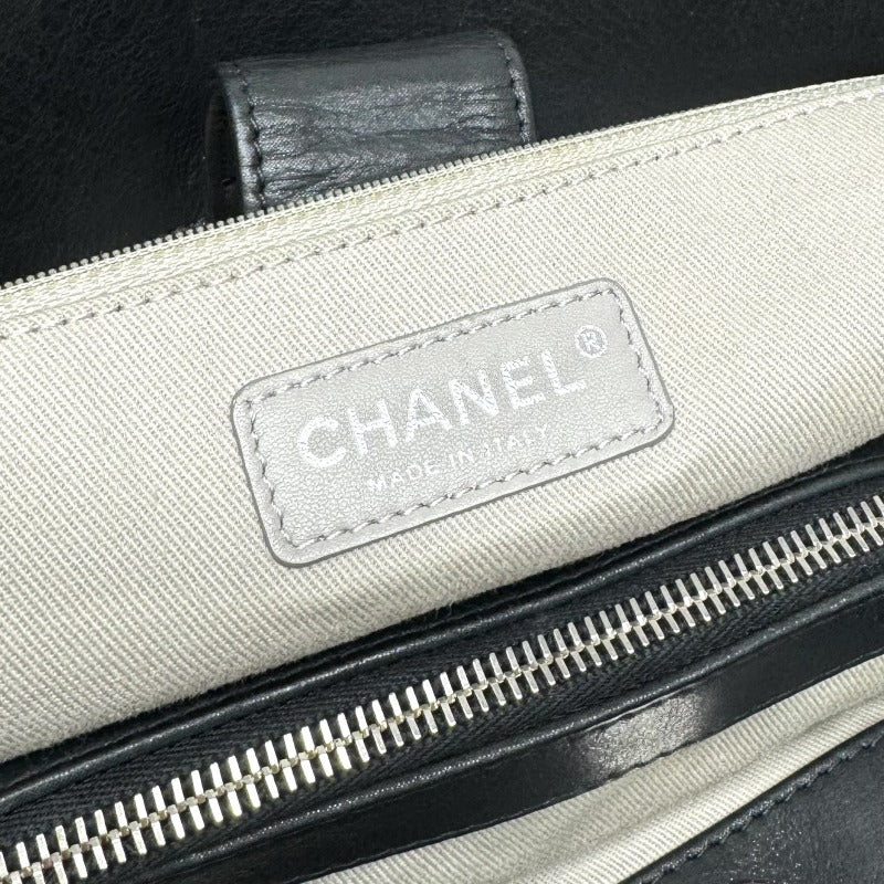 CHANEL CHANEL Matelasse wild stitch Bag, Tote bag, Shoulder bag, Leather, Black, Black, Silver hardware, Handbag, 2-way bag, Coco Mark