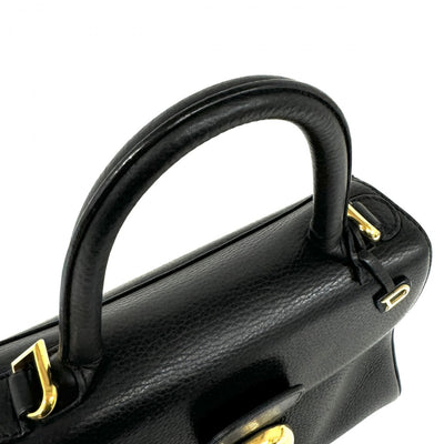 デルヴォー DELVAUX ブリヨンPM ブリヨン PM バッグ トートバッグ ショルダーバッグ レザー ブラック 黒 ゴールド金具 ハンドバッグ ショルダーバッグ 2wayバッグ