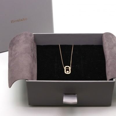 Hirotaka Hirotaka Beluga Necklace Pendant Choker K10 Yellow Gold Pendant Yellow Gold Diamond