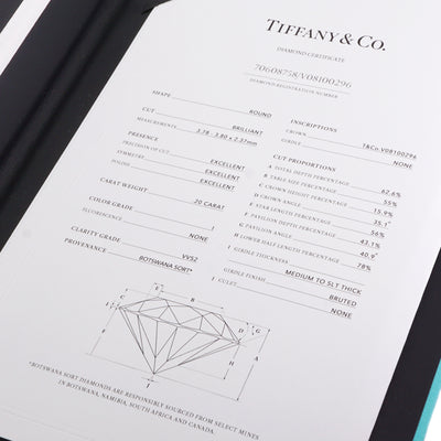 Tiffany & Co. TIFFANY&Co. Round Brilliant Engagement Ring Harmony Round Brilliant Tiffany & Co. Harmony ring diamond engagement platinum