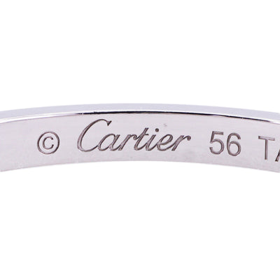 カルティエ Cartier バレリーナ ウェディング リング バレリーナ　カーブ BALLERINE WEDDING BAND リング 指輪 Pt950 シルバー ダイヤリング 結婚指輪 マリッジリング ペア