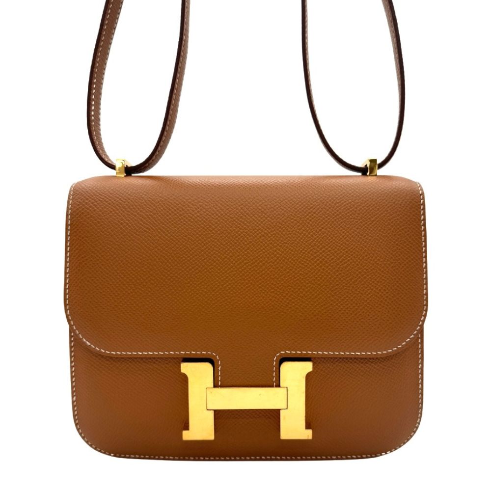 HERMES HERMES Constance 3 mini 18 Constance 3 Mini 18 Bag Shoulder Bag Epson Gold Brown Gold Hardware Vaugh Epson