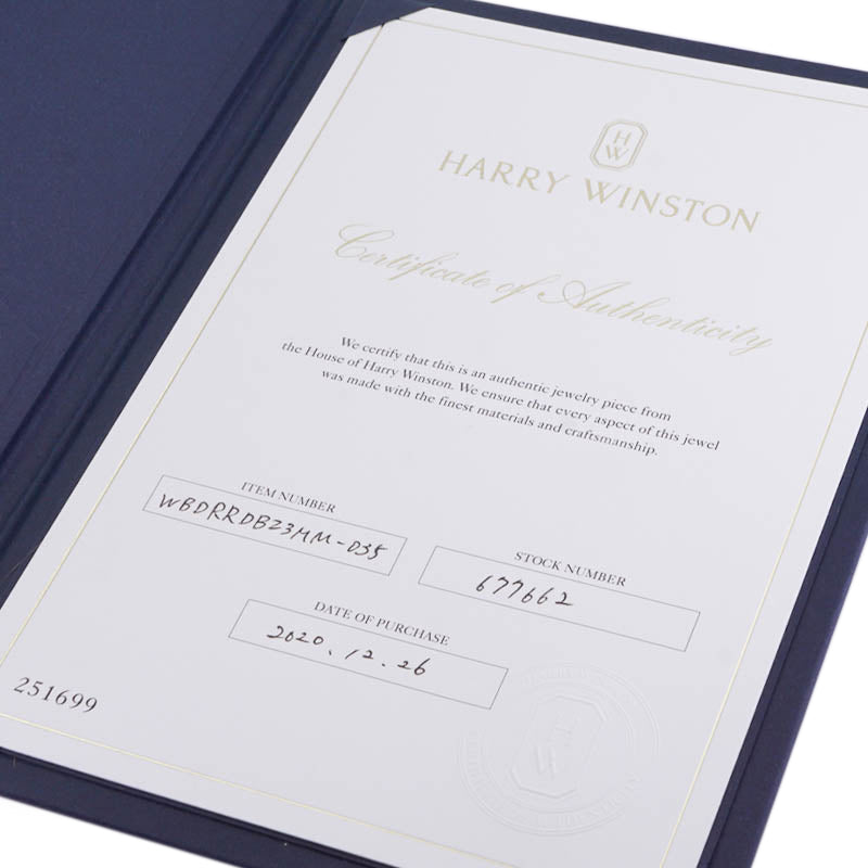 ハリーウィンストン HARRY WINSTON ラウンドカット・マリッジリング クラシック・ダイヤモンド・バンドリング リング 指輪 メンズ Pt950 レディース 750RG ローズゴールドシルバー（プラチナ） ダイヤリング 結婚指輪 マリッジリング　ペア