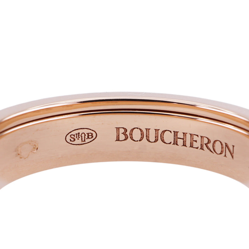 ブシュロン BOUCHERON キャトル クラシック リング ハーフ キャトルリング ピンクゴールド ブラウンPVD quatre classique リング 指輪 750PG ピンクゴールド　ブラック キャトル　クラシック