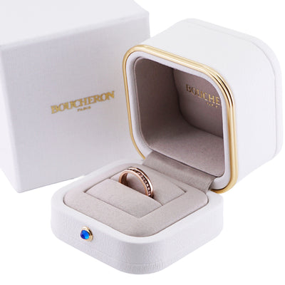 ブシュロン BOUCHERON キャトル クラシック リング ハーフ キャトルリング ピンクゴールド ブラウンPVD quatre classique リング 指輪 750PG ピンクゴールド　ブラック キャトル　クラシック